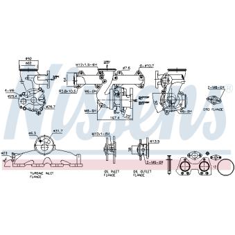 Turbocompresseur, suralimentation NISSENS 93812
