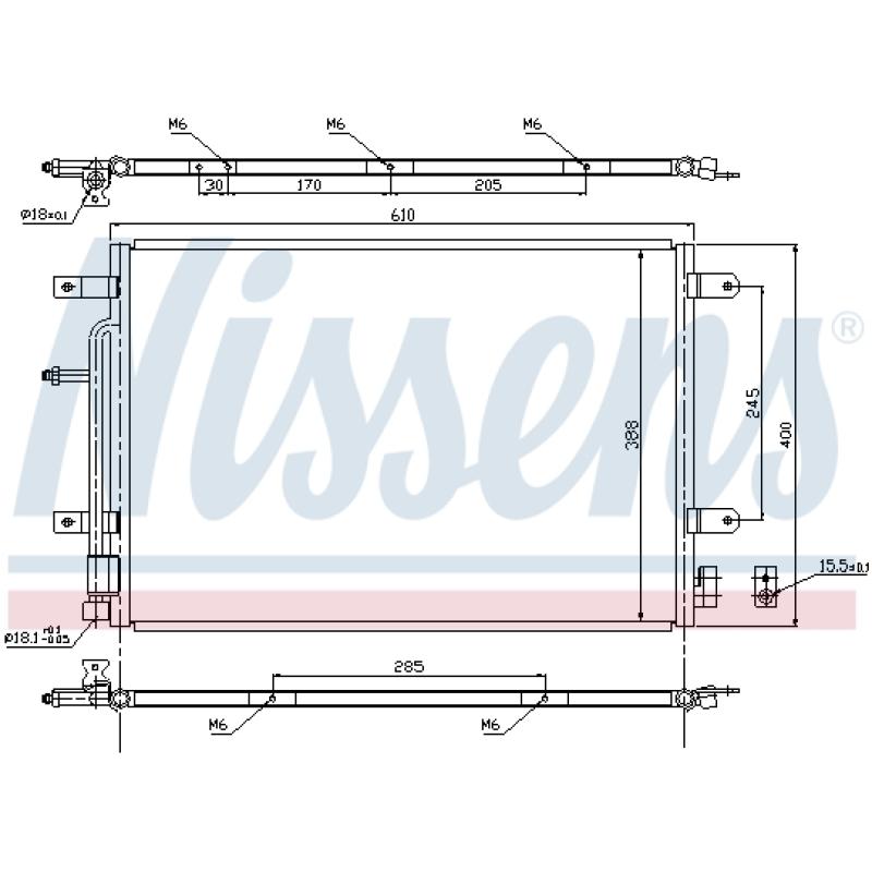 Condenseur, climatisation NISSENS 940139 - Visuel 2