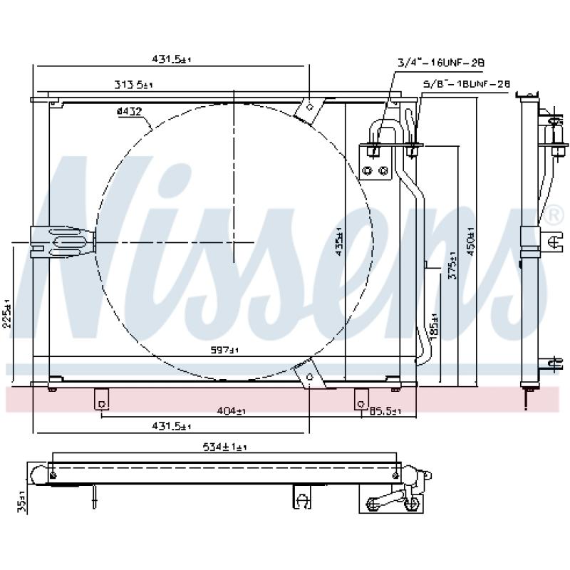 Condenseur, climatisation NISSENS 94158 - Visuel 2