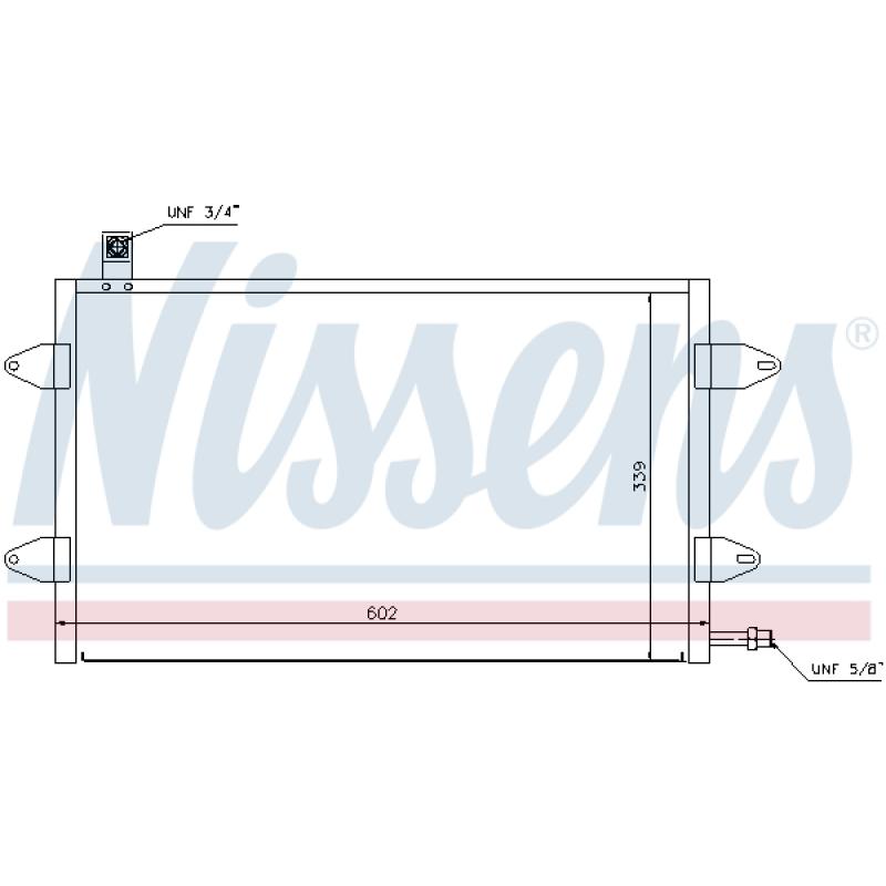 Condenseur, climatisation NISSENS 94905 - Visuel 2