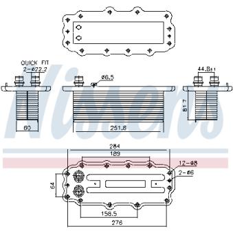 Intercooler, échangeur NISSENS