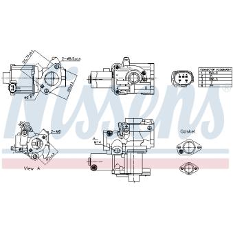 Vanne EGR NISSENS 98199