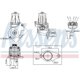 Vanne EGR NISSENS 98405