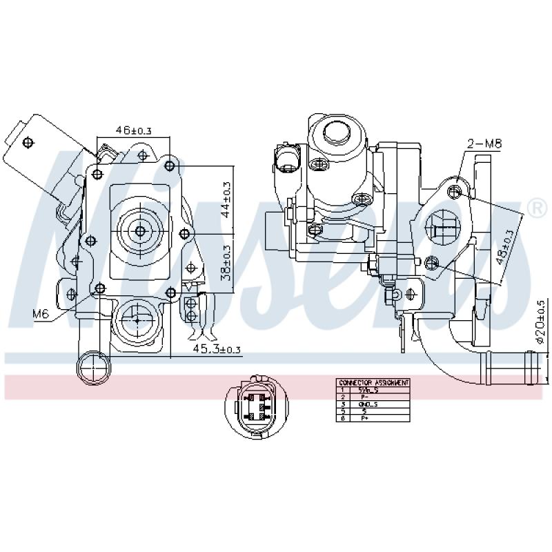 Vanne EGR NISSENS 98514 - Visuel 1