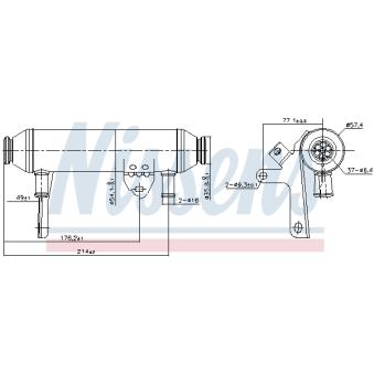 Radiateur, réaspiration des gaz d'échappement NISSENS 989292