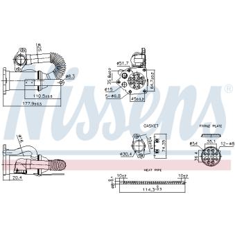 Radiateur, réaspiration des gaz d'échappement NISSENS