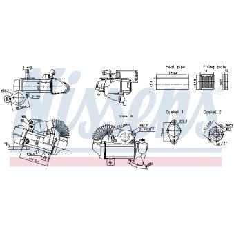 Radiateur, réaspiration des gaz d'échappement NISSENS