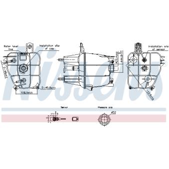 Vase d'expansion, liquide de refroidissement NISSENS 996241