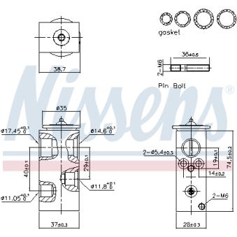 Détendeur, climatisation NISSENS