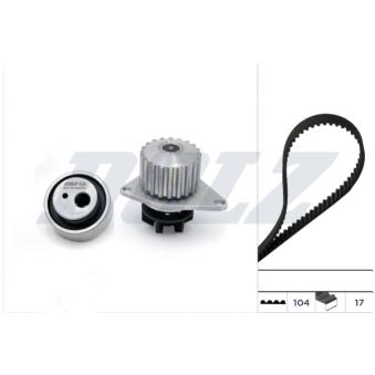 Pompe à eau + kit de courroie de distribution DOLZ