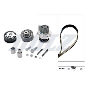 Pompe à eau + kit de courroie de distribution DOLZ