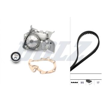 Pompe à eau + kit de courroie de distribution DOLZ