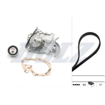 Pompe à eau + kit de courroie de distribution DOLZ