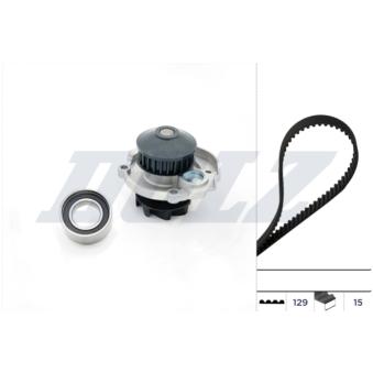 Pompe à eau + kit de courroie de distribution DOLZ KD022