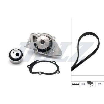 Pompe à eau + kit de courroie de distribution DOLZ