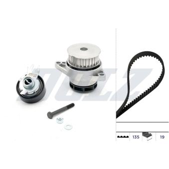 Pompe à eau + kit de courroie de distribution DOLZ