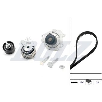 Pompe à eau + kit de courroie de distribution DOLZ