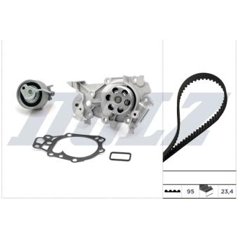 Pompe à eau + kit de courroie de distribution DOLZ