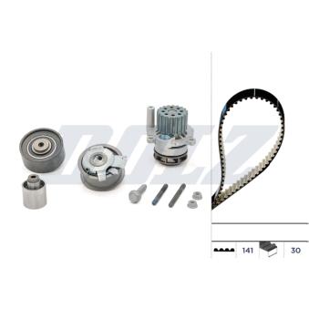 Pompe à eau + kit de courroie de distribution DOLZ