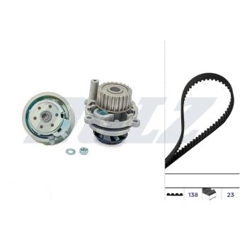 Pompe à eau + kit de courroie de distribution DOLZ