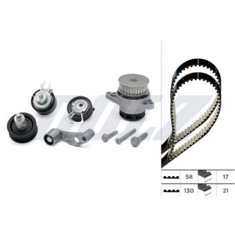 Pompe à eau + kit de courroie de distribution DOLZ