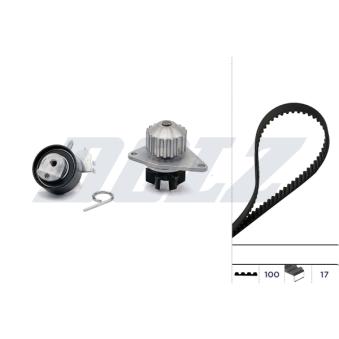 Pompe à eau + kit de courroie de distribution DOLZ