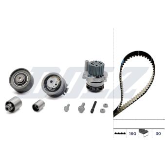 Pompe à eau + kit de courroie de distribution DOLZ KD062