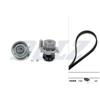 Pompe à eau + kit de courroie de distribution DOLZ