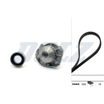 Pompe à eau + kit de courroie de distribution DOLZ