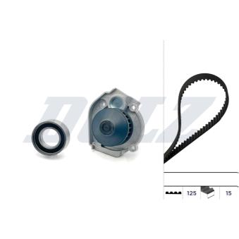 Pompe à eau + kit de courroie de distribution DOLZ