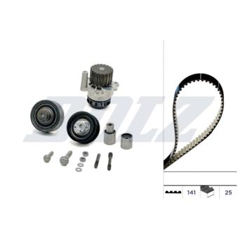 Pompe à eau + kit de courroie de distribution DOLZ