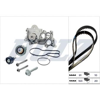 Pompe à eau + kit de courroie de distribution DOLZ