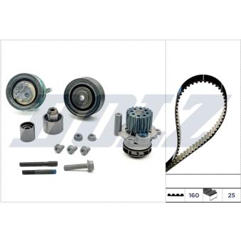 Pompe à eau + kit de courroie de distribution DOLZ KD156