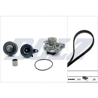 Pompe à eau + kit de courroie de distribution DOLZ KD191