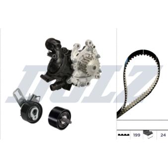Pompe à eau + kit de courroie crantée DOLZ KD356