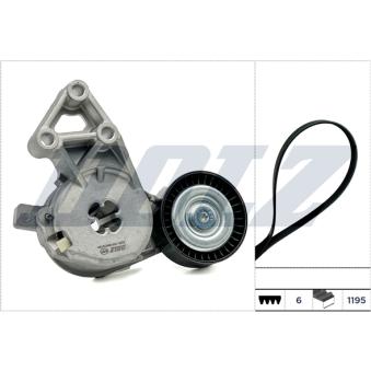 Jeu de courroies trapézoïdales à nervures DOLZ SKD214A