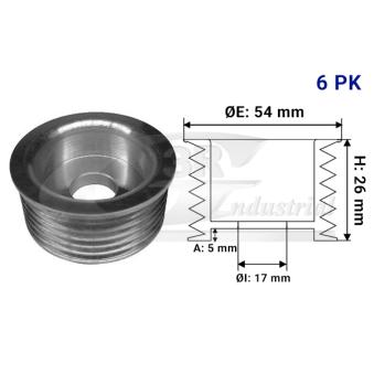 Poulie, alternateur 3RG