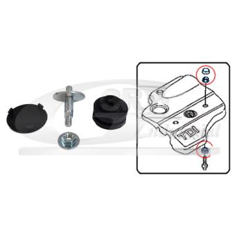 Éléments de fixation, cache moteur 3RG