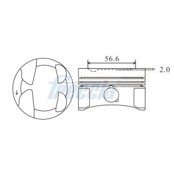 Piston FRECCIA FP23-107000