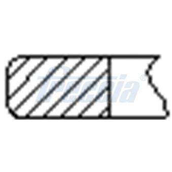 Jeu de segments de pistons FRECCIA