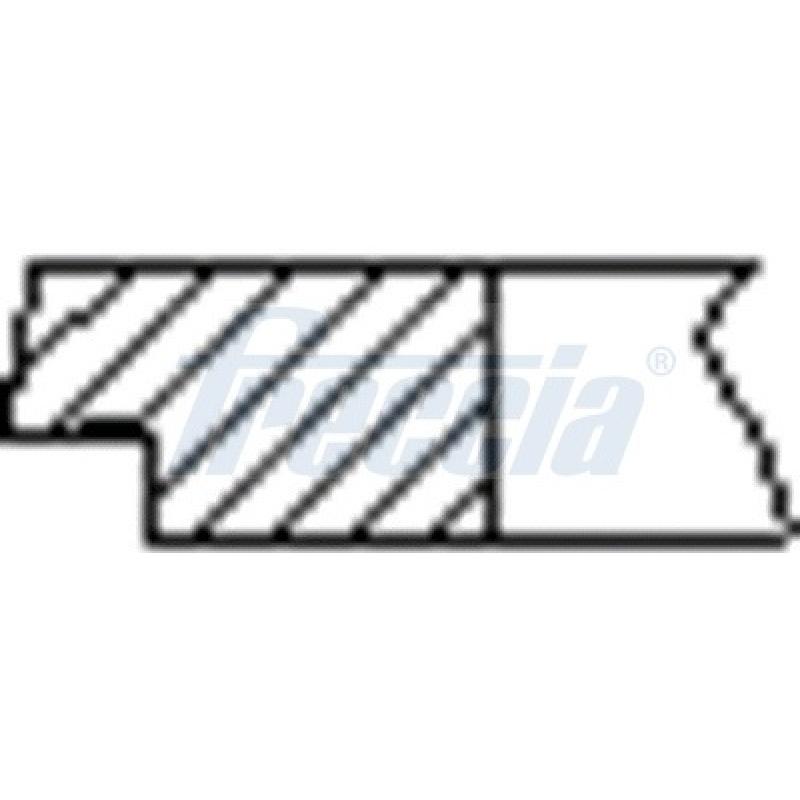 Jeu de segments de pistons FRECCIA FR10-377100 - Visuel 1