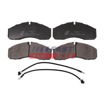 Jeu de 4 plaquettes de frein avant FAST