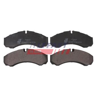 Jeu de 4 plaquettes de frein arrière FAST