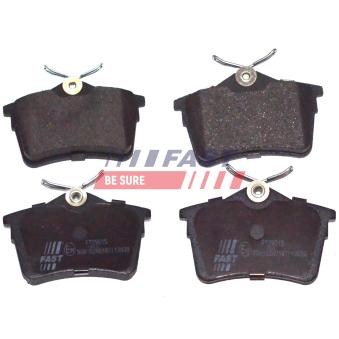 Jeu de 4 plaquettes de frein arrière FAST