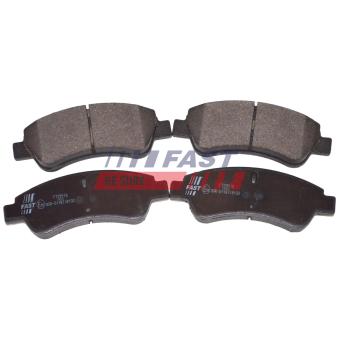 Jeu de 4 plaquettes de frein avant FAST