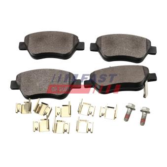 Jeu de 4 plaquettes de frein avant FAST