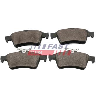 Jeu de 4 plaquettes de frein arrière FAST
