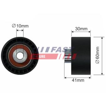 Poulie-tendeur, courroie de distribution FAST