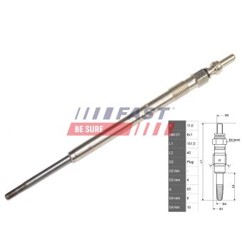 Bougie de préchauffage FAST