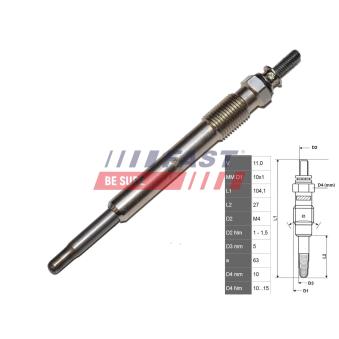 Bougie de préchauffage FAST